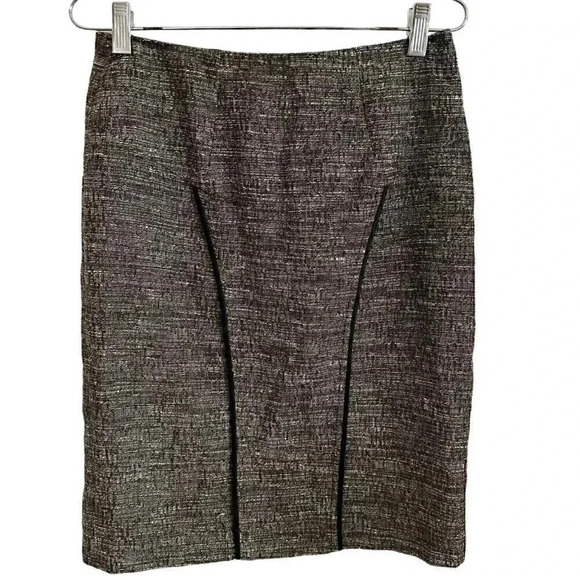 Cynthia Steffe tweed pencil skirt with back lace corset size 6 - Picture 3 of 10